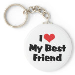 I Love My Best Friend Keychain