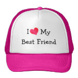I Love My Best Friend Trucker Hats