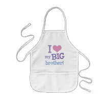 I Love My Big Brother Aprons