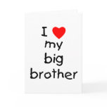 I Love My Big Brother cards