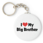 I Love My Big Brother Keychain