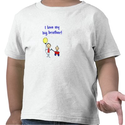 I love my big brother! t-shirt by aphrica