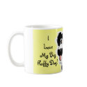 I Love My Big Fluffy Dog Border Collie Coffee Mug