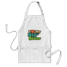 I Love My Big Sister Apron