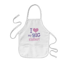 I Love My Big Sister Apron