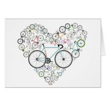 I Love My Bike Greeting Card