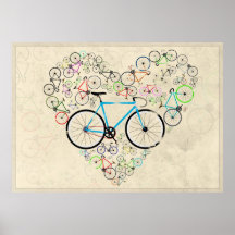 I Love My Bike Print