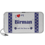 I Love My Birman (Female Cat) Laptop Speaker