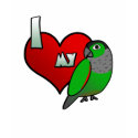 I Love my Black Capped Conure t-shirts