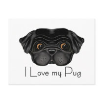 I Love my Black Pug
