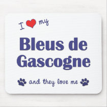 I Love My Bleus de Gascogne (Multiple Dogs) Mouse Pads