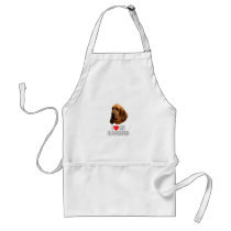 I Love My Bloodhound Aprons