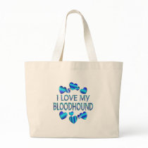I Love My Bloodhound Tote Bag