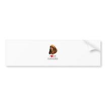 I Love My Bloodhound Bumper Stickers