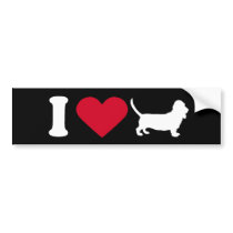 "I Love my Bloodhound" Bumper Stickers