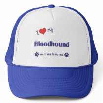 I Love My Bloodhound (Female Dog) Trucker Hat