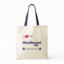 I Love My Bloodhound Mix (Male Dog) Bags