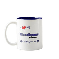 I Love My Bloodhound Mixes (Multiple Dogs) Coffee Mug