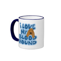 I Love My Bloodhound Mug