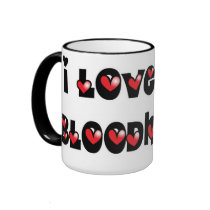 I Love My Bloodhound Coffee Mugs