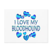 I Love My Bloodhound Postcards