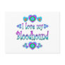 I Love My Bloodhound Postcard