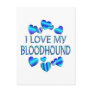 I Love My Bloodhound Postcards