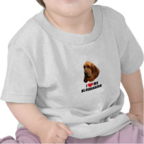 I Love My Bloodhound T Shirt