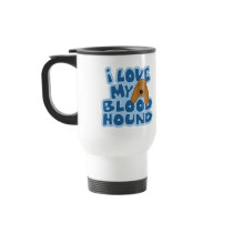 I Love My Bloodhound Travel Mug
