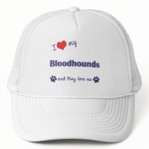 I Love My Bloodhounds (Multiple Dogs) Hats