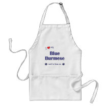 I Love My Blue Burmese (Male Cat) Apron