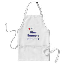 I Love My Blue Burmese (Multiple Cats) Aprons
