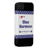 I Love My Blue Burmese (Multiple Cats) Iphone 4 Cover