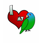 I Love my Blue Crowned Conure t-shirts