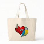 I Love my Blue & Gold Macaw Tote Bag