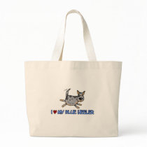 i love my blue heeler tote bags