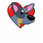 I Love my Blue Heeler Dark Tee Shirt