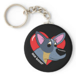 I Love my Blue Heeler Keychain