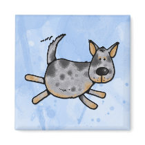 i love my blue heeler l magnets
