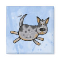 i love my blue heeler l magnets