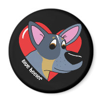I Love my Blue Heeler Magnet