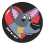 I Love my Blue Heeler Stickers