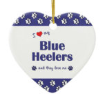 I Love My Blue Heelers (Multiple Dogs) ornaments