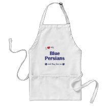 I Love My Blue Persians (Multiple Cats) Apron