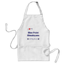 I Love My Blue Point Himalayans (Multiple Cats) Aprons