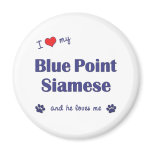 I Love My Blue Point Siamese (Male Cat) magnets