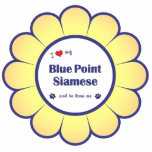I Love My Blue Point Siamese (Male Cat) Photo Sculpture