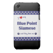 I Love My Blue Point Siamese (Multiple Cats) Iphone 3 Covers