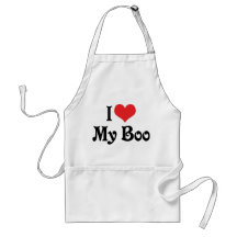 I Love My Boo Apron