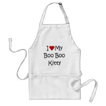 I Love My Boo Boo Kitty Apron